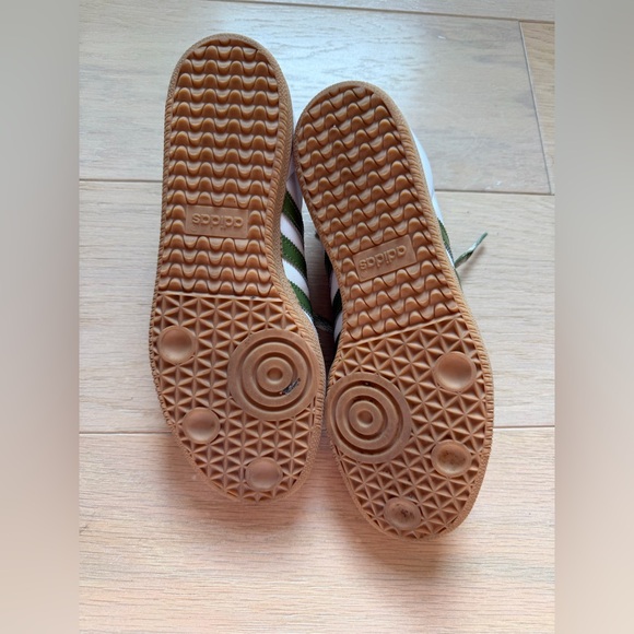 Adidas Samba White and Olive Sneakers - Picture 4 of 7